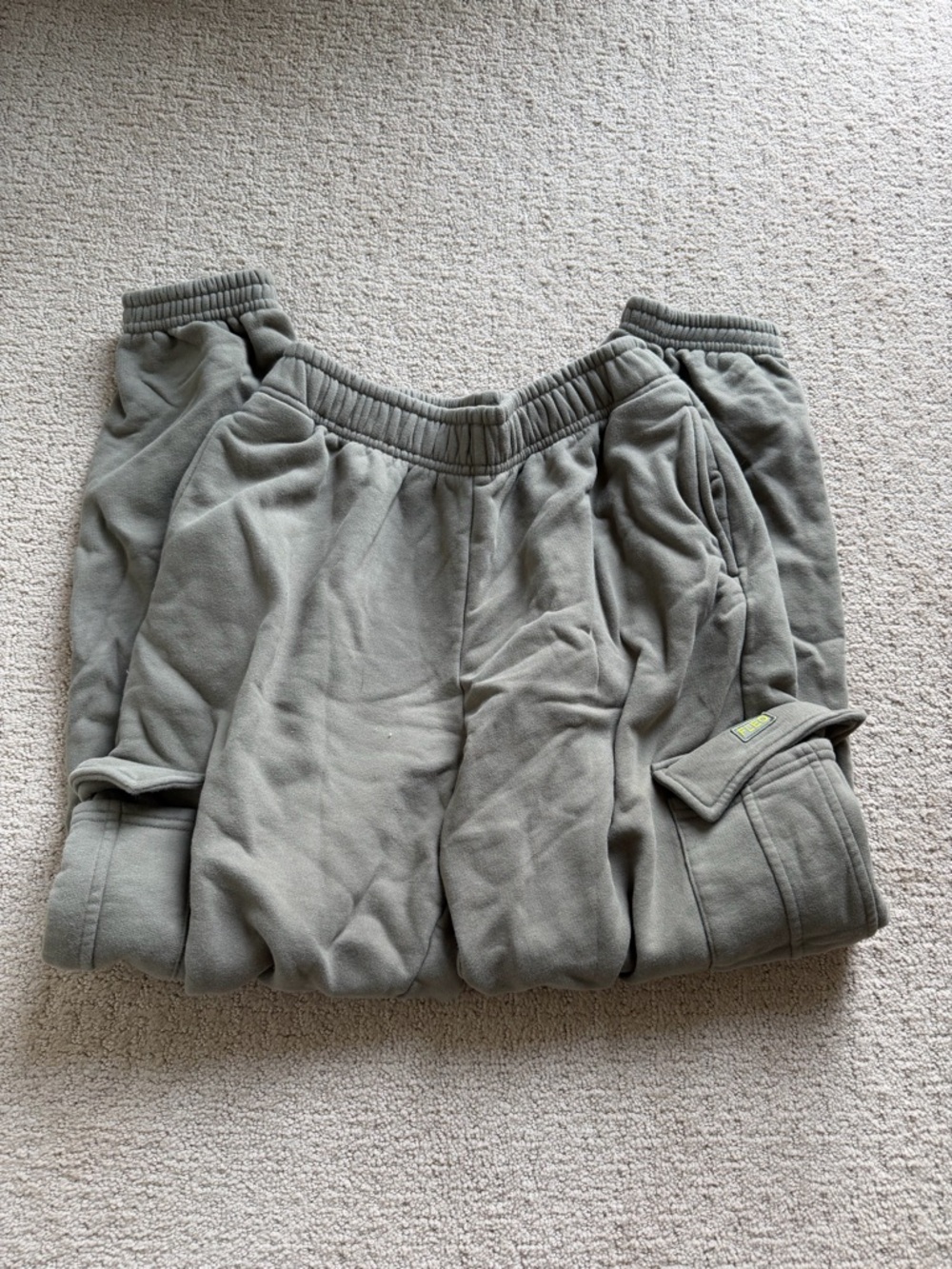 Fleo Olive Green Fleece Sweatpants